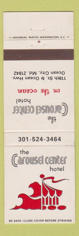 Matchbook Cover - Carousel Center Hotel Ocean City MD