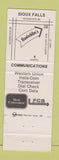 Matchbook Cover - Rentschler's Truck sTop Restaurant Jackson MN oil gas
