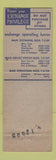 Matchbook Cover - Headquarters Command Andrews Air Force Base Washington DC WEAR
