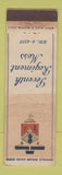Matchbook Cover - Seventh Regiment Mess WORN