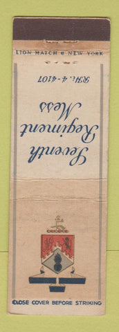 Matchbook Cover - Seventh Regiment Mess WORN