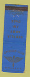 Matchbook Cover - Officers' Club Sedalia Army Air Base WORN