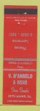 Matchbook Cover - V D'Angelo Sons Foods Bryn Mawr PA