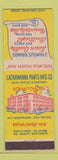 Matchbook Cover - Lackawanna Pants Scranton PA clothes Work Clothes
