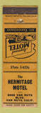 Matchbook Cover - Hermitage Motel Van Nuys CA WEAR
