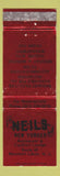 Matchbook Cover - Neils New Yorker Mountain Lakes NJ WEAR