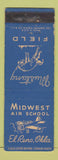 Matchbook Cover - Midwest Air School Mustang Field El Reno OK