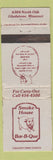Matchbook Cover - Smoke House BBQ Gladstone MO WORN