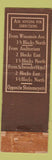 Matchbook Cover - Mader's German Restaurant Milwaukee WI