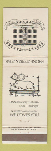 Matchbook Cover - Argyle Tavern Sydney Australia WEAR
