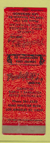 Matchbook Cover - Porky's Mexican Food San Fernando Los Angeles CA