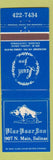 Matchbook Cover - Blue Boar Inn Salinas CA  Laurel Inn