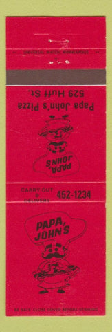 Matchbook Cover - Papa John's Pizza Winona MN