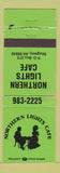 Matchbook Cover - Northern Lights Cafe Skagway AK WEAR