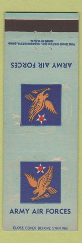 Matchbook Cover - Army Air Forces military