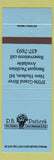 Matchbook Cover - PB Putter's Restaurant New Hudson MI