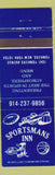 Matchbook Cover - Sportmans Inn Yonkers NY
