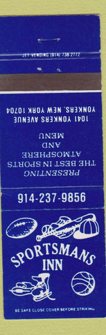 Matchbook Cover - Sportmans Inn Yonkers NY