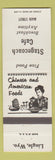 Matchbook Cover - Stagecoach Cafe Chinese Lingle WY