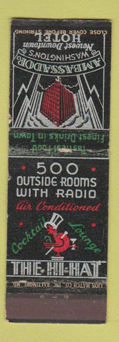 Matchbook Cover - Ambassador Hotel Washington DC WEAR