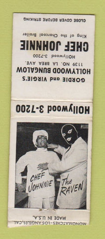 Matchbook Cover - Gordie and Virgie's Hollywood Bungalow CA BOBTAIL ODD! WEAR