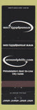 Matchbook Cover - AroundPhilly.com Philadelphia PA City Guide