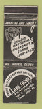 Matchbook Cover - Lake Shore Drug Chicago IL WORN Old Spice Dior Tabu Revlon