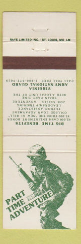 Matchbook Cover - Virginia National Guard VA