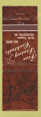 Matchbook Cover - Rainey's Restaurant Rochester MI