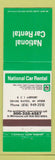Matchbook Cover - National Car Rental Grand Rapids MI KCI Airport