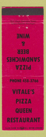Matchbook Cover - Vitagel's Pizza Queen Restaurant