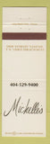 Matchbook Cover - Mickelle's Atlanta GA
