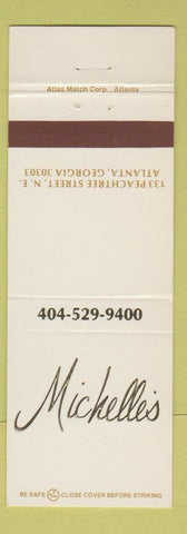 Matchbook Cover - Mickelle's Atlanta GA
