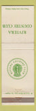 Matchbook Cover - Riviera Country Club Los Angeles CA WORN