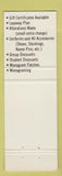 Matchbook Cover - Uniforms Inc Claymont DE Springfield