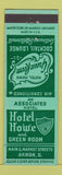 Matchbook Cover - Hotel Howe Akron OH