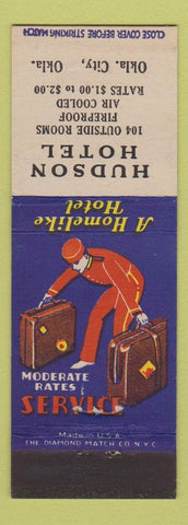 Matchbook Cover - Hudson Hotel Oklahoma City OK
