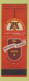 Matchbook Cover - Descher Wallick Hotel Columbus OH Providence Biltmore RI