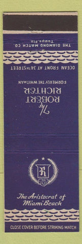 Matchbook Cover - Robert Richter Hotel Miami Beach FL
