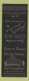 Matchbook Cover - Lancey House Pittsfield ME low phone #
