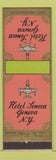 Matchbook Cover - Hotel Seneca Geneva NY deco