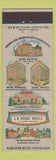 Matchbook Cover - JB Pound Hotels Jacksonville Savannah GA Chattanooga TN