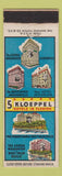 Matchbook Cover - 5 Kloeppel Hotels FL West Palm Beach Jacksonville
