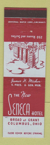 Matchbook Cover - Seneca Hotel Columbus OH