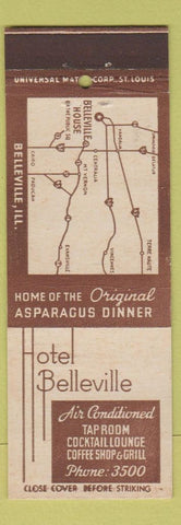 Matchbook Cover - Hotel Belleville IL