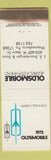 Matchbook Cover - 1973 Oldsmobile Maynesboro PA WORN
