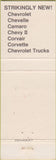 Matchbook Cover - 1968 Chevrolet Argos Culver IN