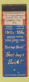 Matchbook Cover - Buck Ed Piper San Diego CA 1940 WORN