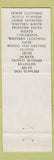 Matchbook Cover - Wolf's Harness Shop Chagrin Falls OH Saddles