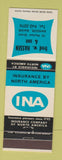 Matchbook Cover - Fred Hassen Insurance Bangor ME INA